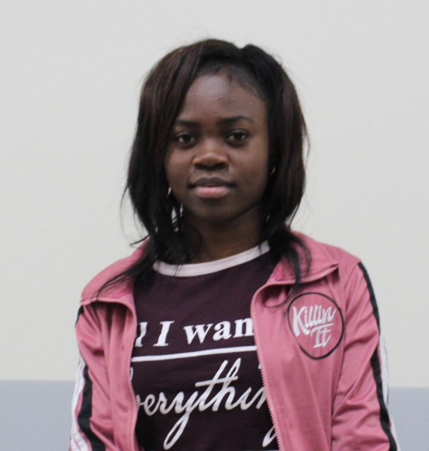 Ketsia Dimpolo is happy to be a SCHS student.