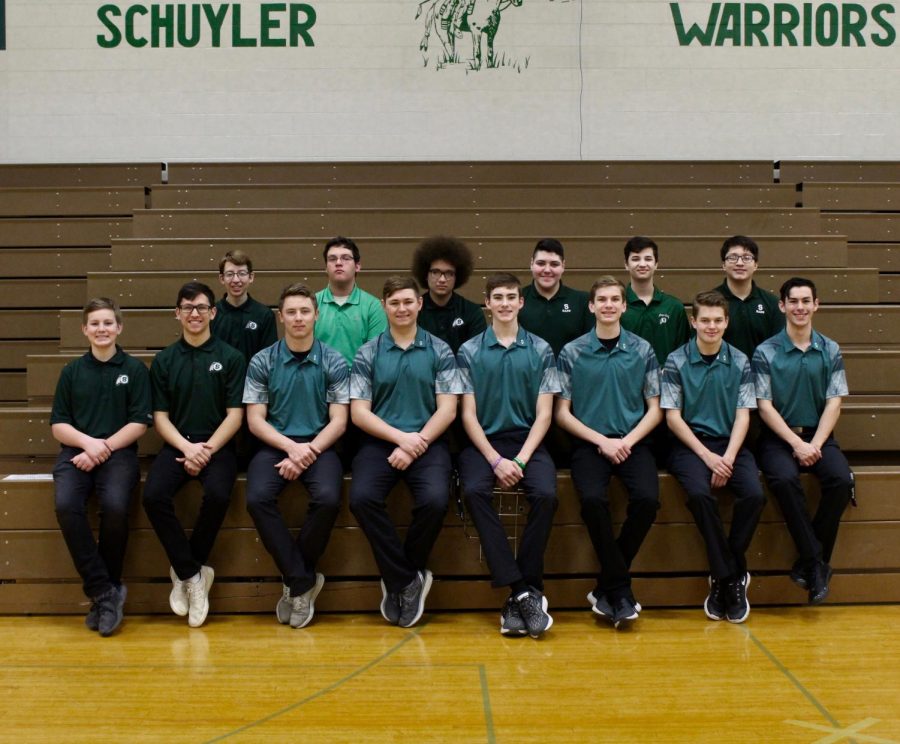 Boys Golf team poses with pride.