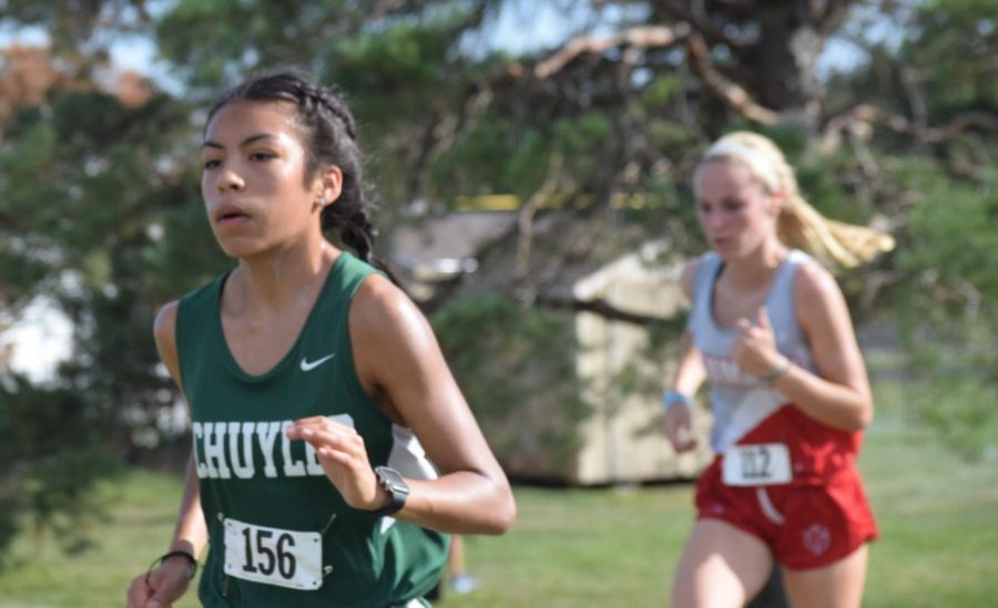 Marisol Deanda leading the pack.