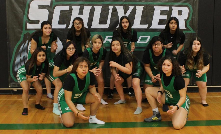 SCHS female wrestlers ready to start the season.