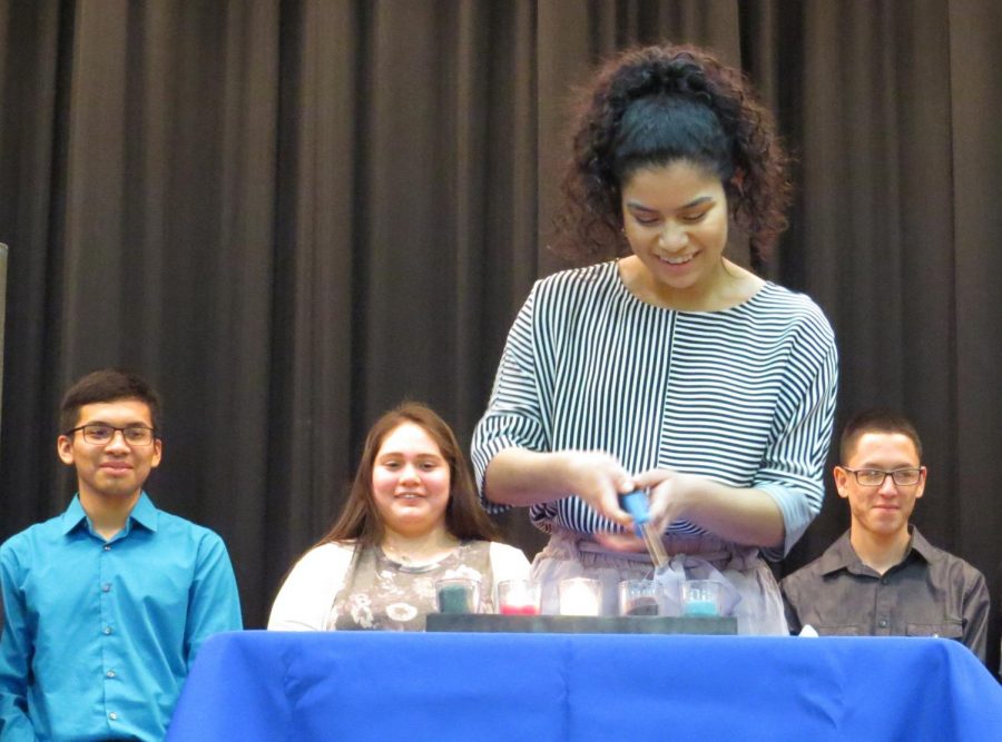 Induction ceremony at SCHS in 2019.
