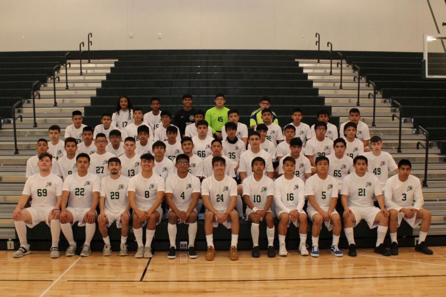 SCHS Boys Soccer Team poses for a picture.